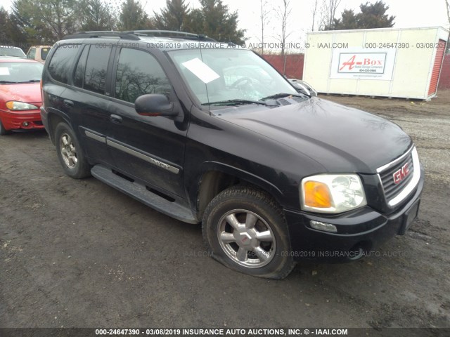 1GKDT13S142297600 - 2004 GMC ENVOY BLACK photo 1