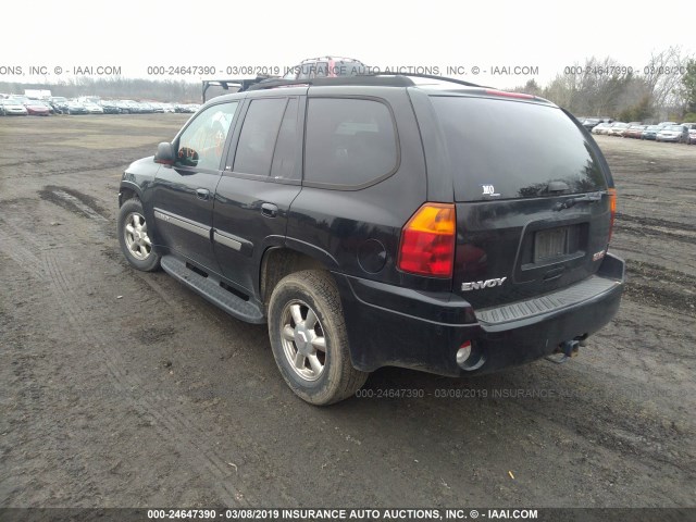 1GKDT13S142297600 - 2004 GMC ENVOY BLACK photo 3