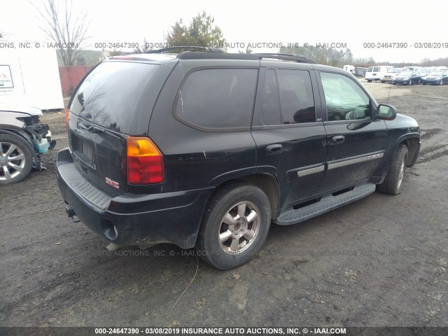 1GKDT13S142297600 - 2004 GMC ENVOY BLACK photo 4