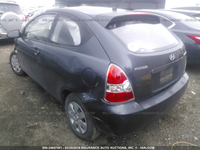 KMHCM36C99U142465 - 2009 HYUNDAI ACCENT GS GRAY photo 3