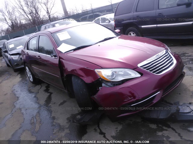 1C3CCBBB2DN656728 - 2013 CHRYSLER 200 TOURING RED photo 1