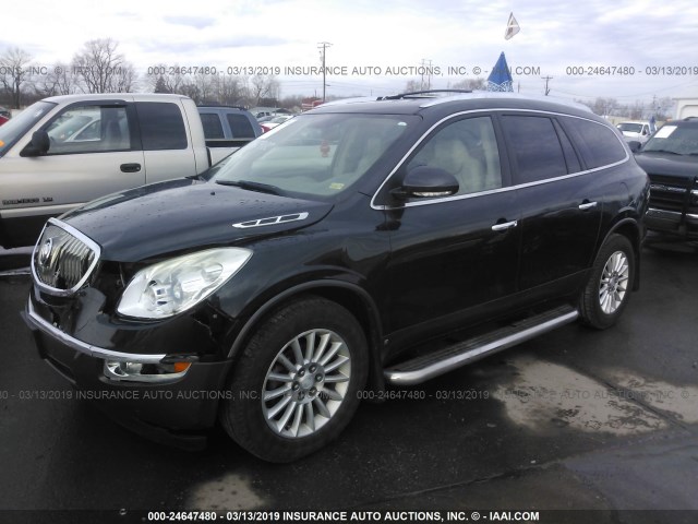 5GAER23D79J193553 - 2009 BUICK ENCLAVE CXL BLACK photo 2