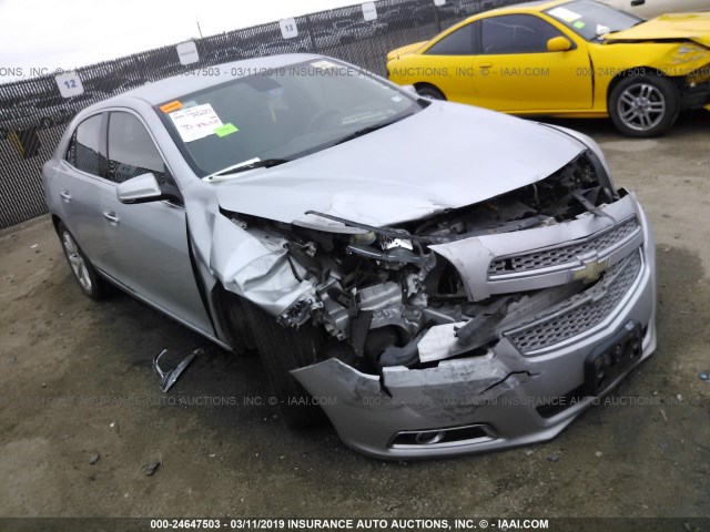 1G11H5SA9DF276897 - 2013 CHEVROLET MALIBU LTZ SILVER photo 1