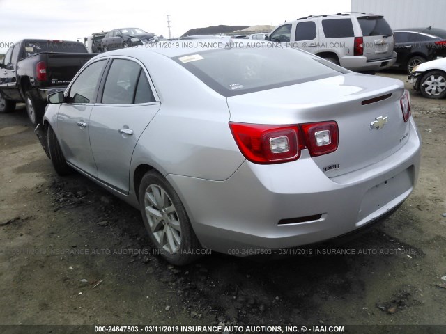 1G11H5SA9DF276897 - 2013 CHEVROLET MALIBU LTZ SILVER photo 3