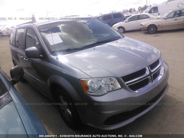 2C4RDGCG6DR551283 - 2013 DODGE GRAND CARAVAN SXT Pewter photo 1