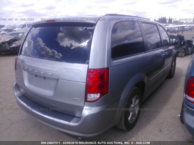 2C4RDGCG6DR551283 - 2013 DODGE GRAND CARAVAN SXT Pewter photo 4