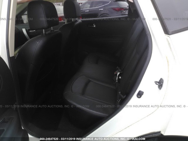 JN8AS5MT4DW510410 - 2013 NISSAN ROGUE S/SV WHITE photo 8