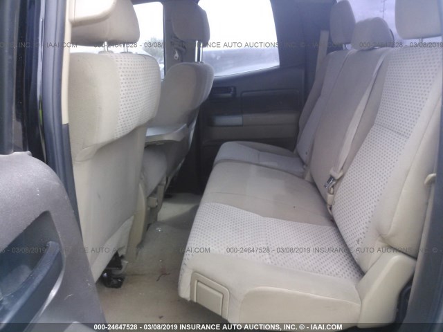 5TFRM5F12AX014189 - 2010 TOYOTA TUNDRA DOUBLE CAB SR5 BLACK photo 8