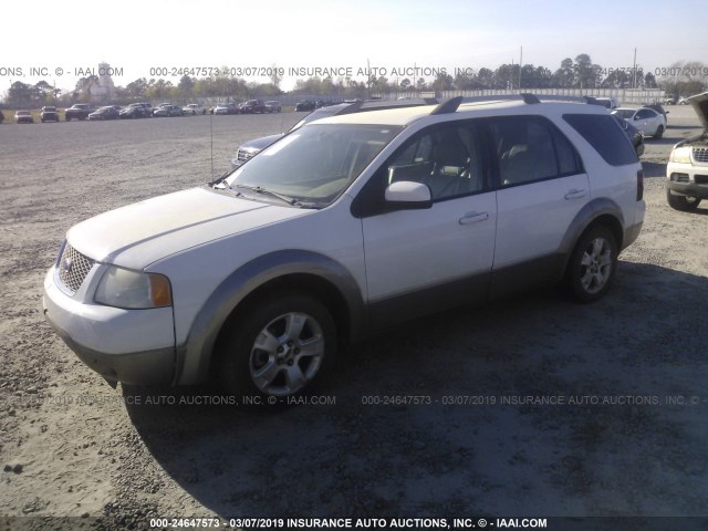 1FMZK02156GA41775 - 2006 FORD FREESTYLE SEL WHITE photo 2