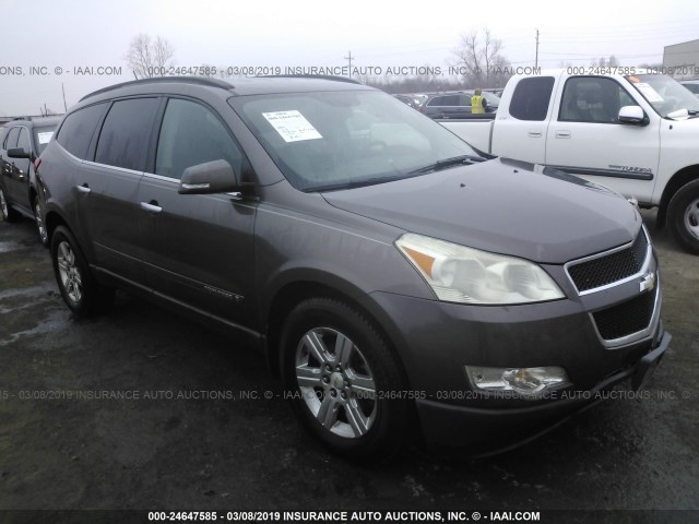 1GNER23D29S148343 - 2009 CHEVROLET TRAVERSE LT Dark Brown photo 1