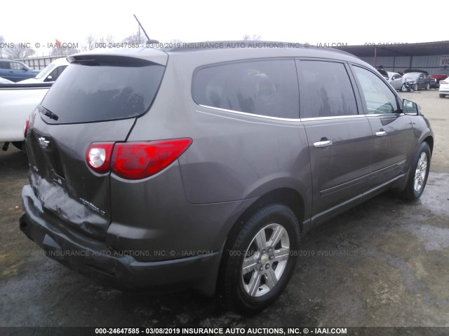 1GNER23D29S148343 - 2009 CHEVROLET TRAVERSE LT Dark Brown photo 4