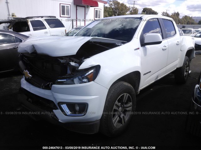 1GCPTCE12G1315069 - 2016 CHEVROLET COLORADO LT WHITE photo 2