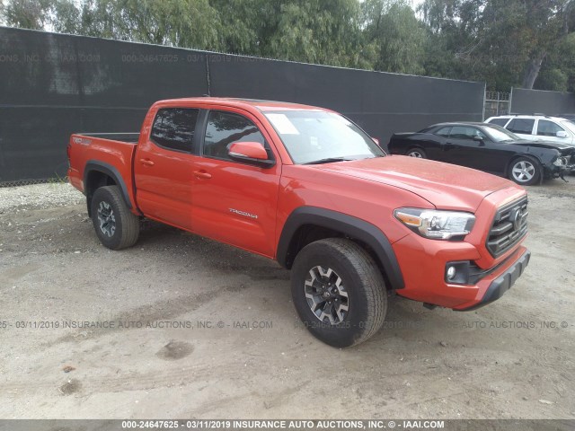 3TMCZ5AN2HM092439 - 2017 TOYOTA TACOMA DBL CAB/SR/TRDSPT/OR/PRO ORANGE photo 1