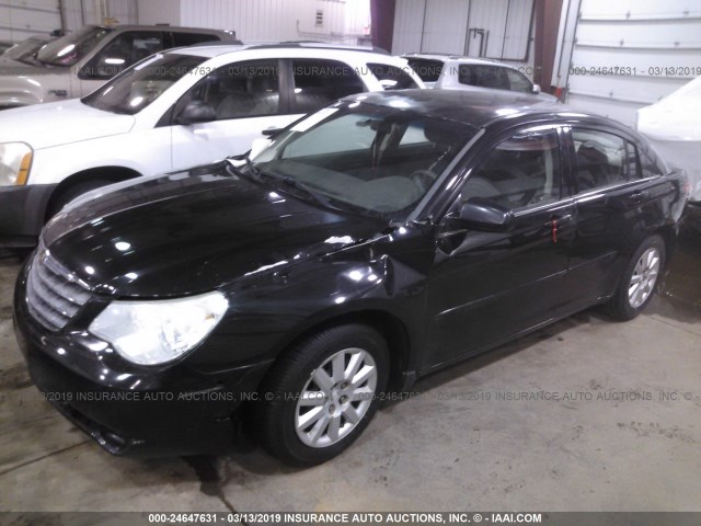 1C3LC46K08N265380 - 2008 CHRYSLER SEBRING LX BLACK photo 2