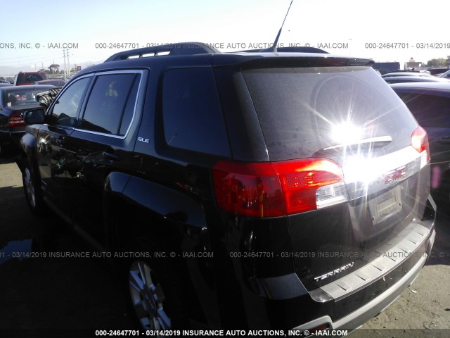 2GKALSEK0C6232258 - 2012 GMC TERRAIN SLE BLACK photo 3