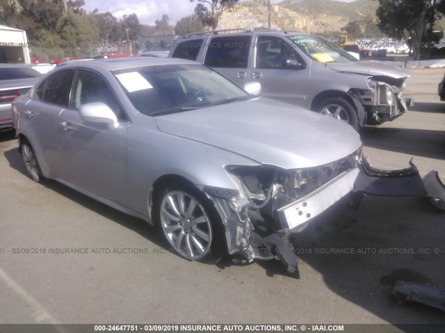 JTHBK262965009863 - 2006 LEXUS IS 250 SILVER photo 1