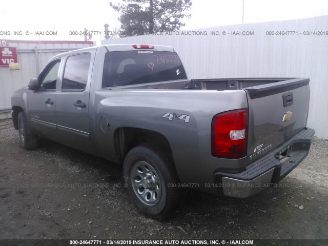 3GCPKREA3CG262660 - 2012 CHEVROLET SILVERADO K1500 LS GRAY photo 3