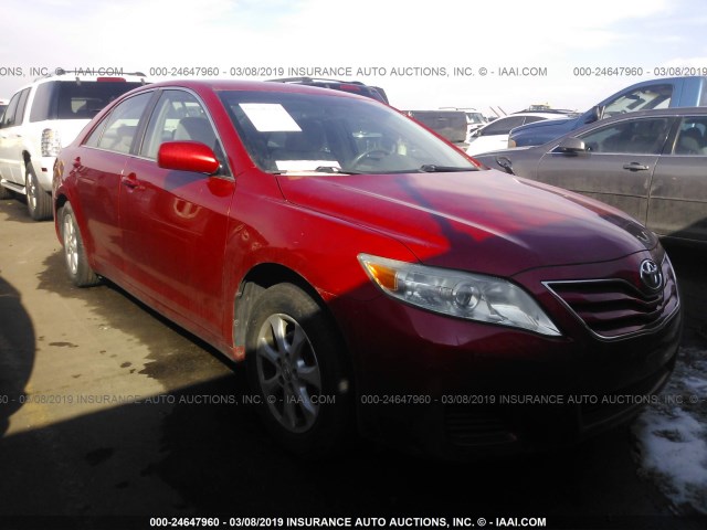 4T1BF3EKXBU168450 - 2011 TOYOTA CAMRY SE/LE/XLE RED photo 1