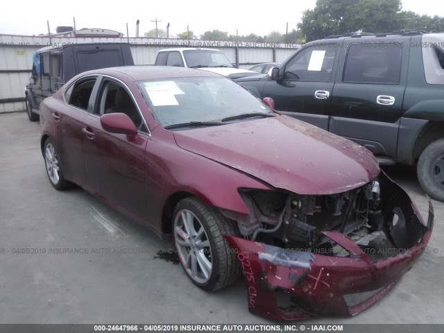 JTHBE262465002746 - 2006 LEXUS IS 350 RED photo 1