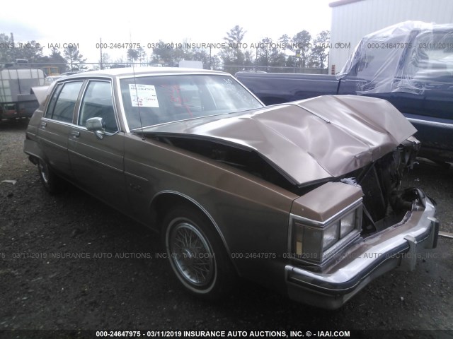 1G3AG69Y3EM781396 - 1984 OLDSMOBILE 98 REGENCY BROWN photo 1