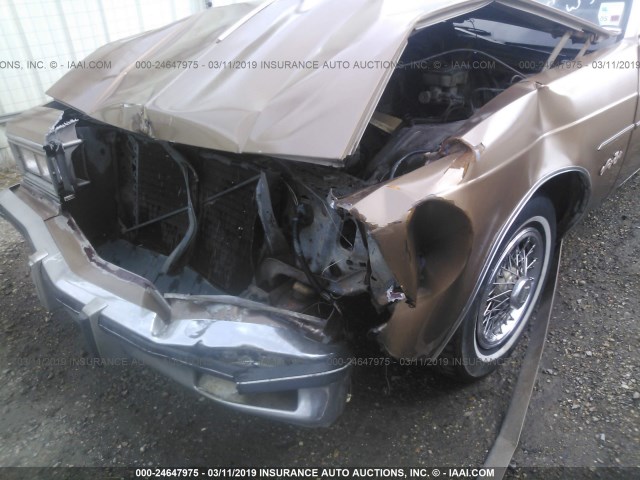 1G3AG69Y3EM781396 - 1984 OLDSMOBILE 98 REGENCY BROWN photo 6