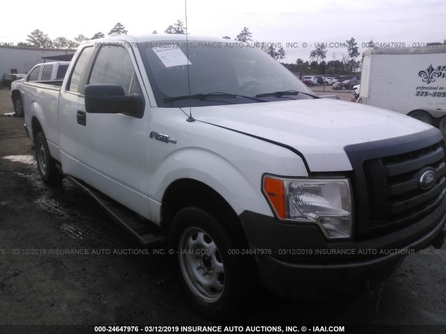 1FTEX1CW7AFA08960 - 2010 FORD F150 SUPER CAB WHITE photo 1