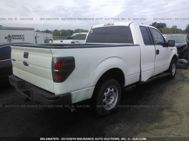 1FTEX1CW7AFA08960 - 2010 FORD F150 SUPER CAB WHITE photo 4