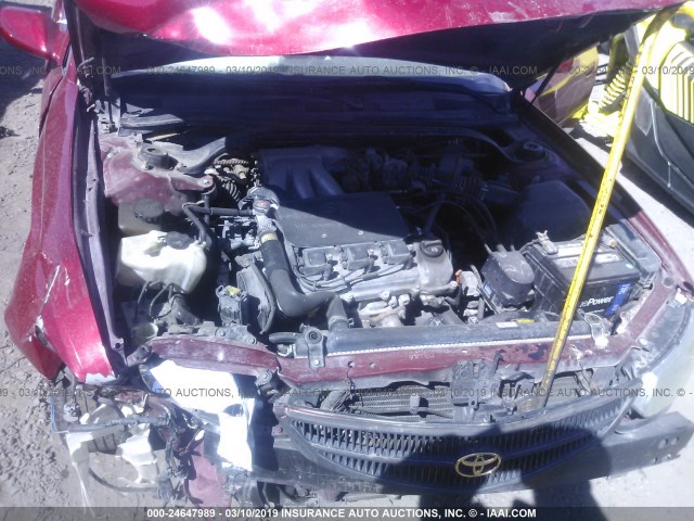 2T1CF22P3XC188627 - 1999 TOYOTA CAMRY SOLARA SE/SLE RED photo 10