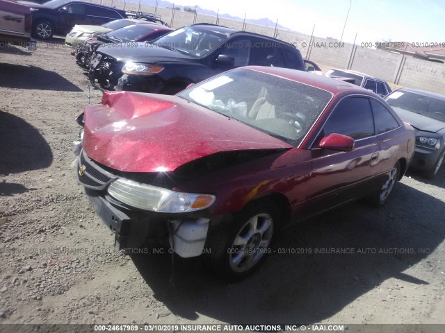 2T1CF22P3XC188627 - 1999 TOYOTA CAMRY SOLARA SE/SLE RED photo 2