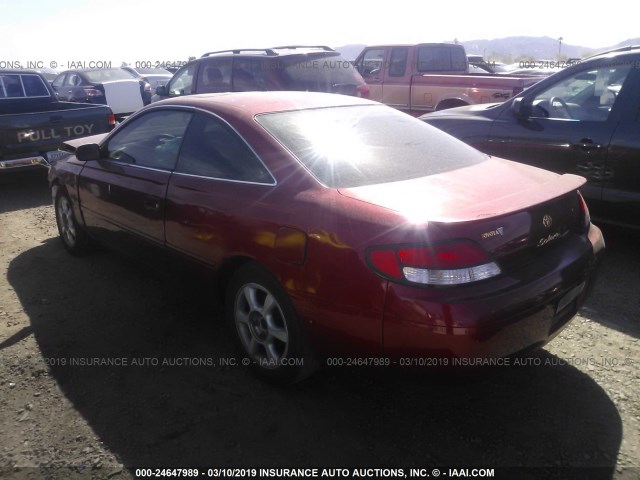 2T1CF22P3XC188627 - 1999 TOYOTA CAMRY SOLARA SE/SLE RED photo 3