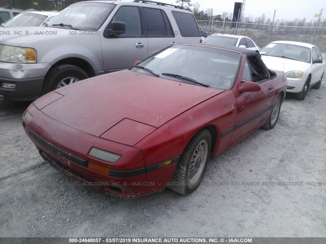 JM1FC3517J0105219 - 1988 MAZDA RX7 RED photo 2