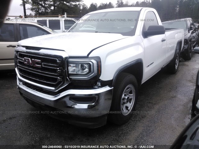 1GTN1LEC8JZ250056 - 2018 GMC SIERRA C1500 WHITE photo 2