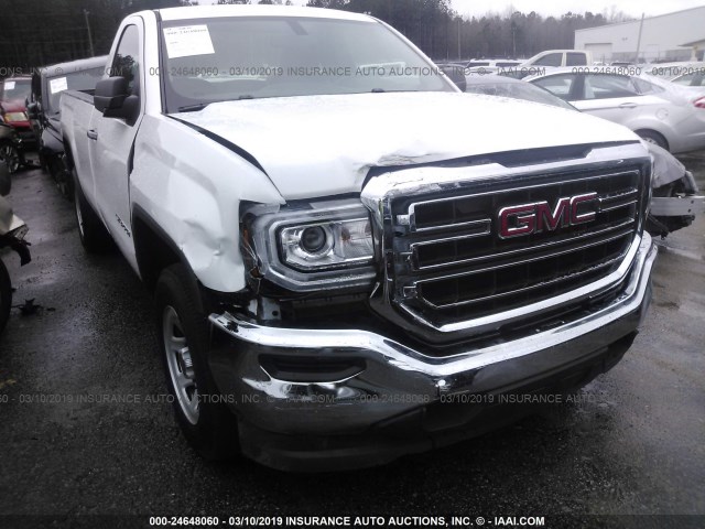 1GTN1LEC8JZ250056 - 2018 GMC SIERRA C1500 WHITE photo 6