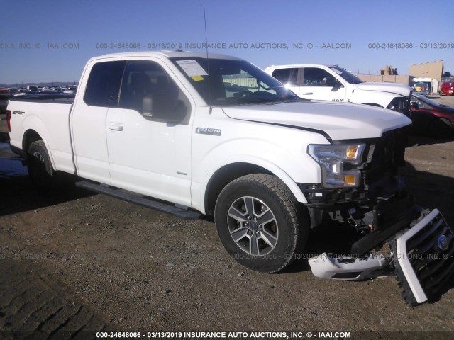 1FTEX1CP3FFA99922 - 2015 FORD F150 SUPER CAB WHITE photo 1