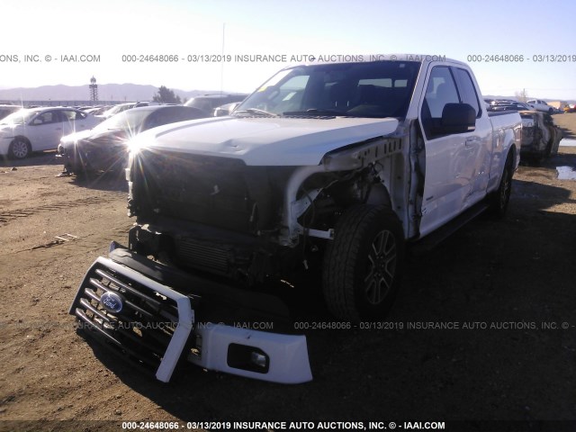 1FTEX1CP3FFA99922 - 2015 FORD F150 SUPER CAB WHITE photo 6