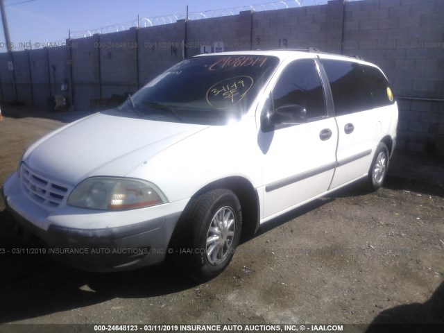 2FMZA5141YBB92490 - 2000 FORD WINDSTAR LX WHITE photo 2