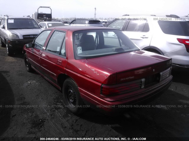 1G1LD55M3SY306777 - 1995 CHEVROLET CORSICA RED photo 3