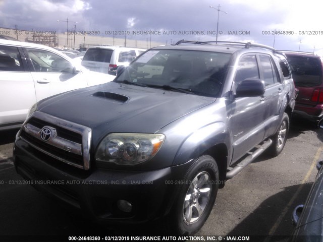 JTEZU14R070088869 - 2007 TOYOTA 4RUNNER SR5/SPORT GRAY photo 2