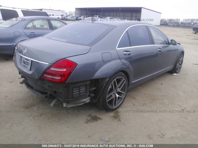 WDDNG71X67A126203 - 2007 MERCEDES-BENZ S 550 GRAY photo 4