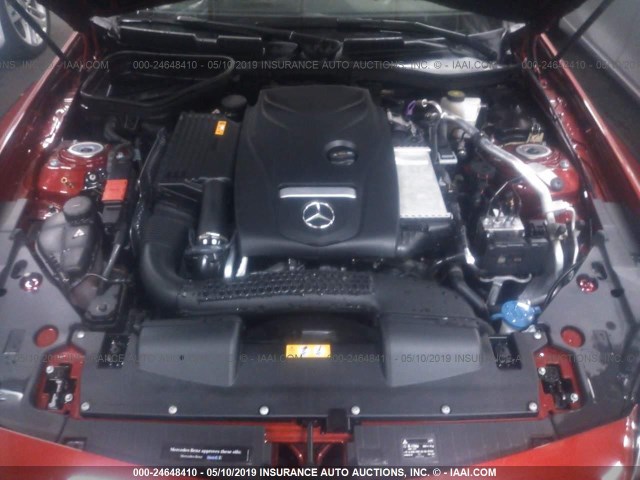 WDDPK3JA5HF141260 - 2017 MERCEDES-BENZ SLC 300 RED photo 10