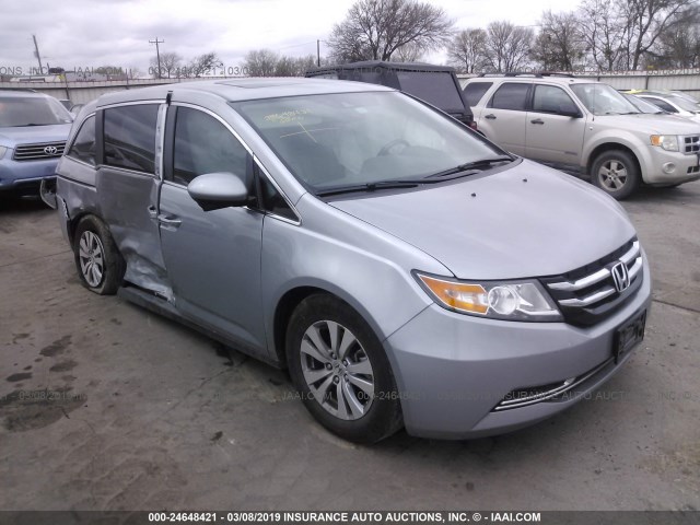 5FNRL5H69GB137955 - 2016 HONDA ODYSSEY EXL SILVER photo 1