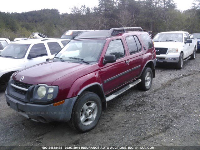 5N1ED28T43C659458 - 2003 NISSAN XTERRA XE/SE RED photo 2