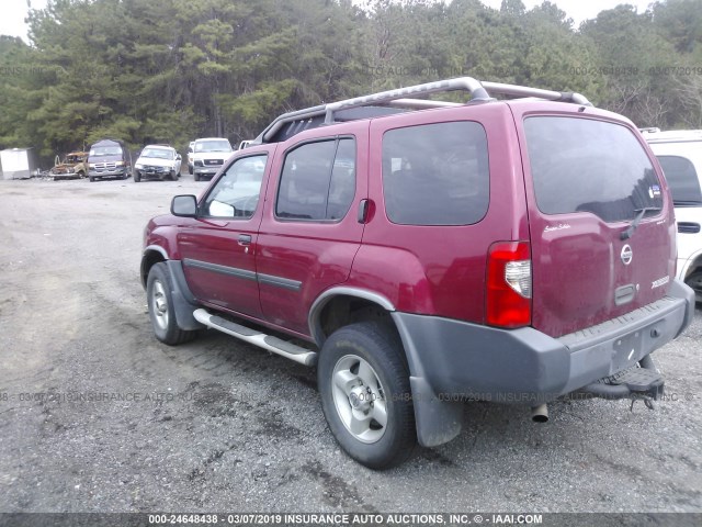 5N1ED28T43C659458 - 2003 NISSAN XTERRA XE/SE RED photo 3