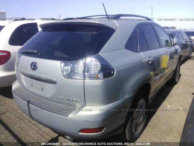 JTJGW31U882007355 - 2008 LEXUS RX 400H SILVER photo 4