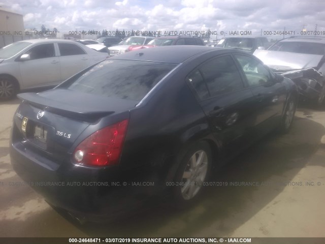 1N4BA41EX6C866177 - 2006 NISSAN MAXIMA SE/SL BLUE photo 4