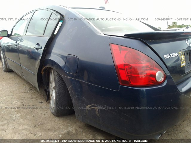 1N4BA41EX6C866177 - 2006 NISSAN MAXIMA SE/SL BLUE photo 6