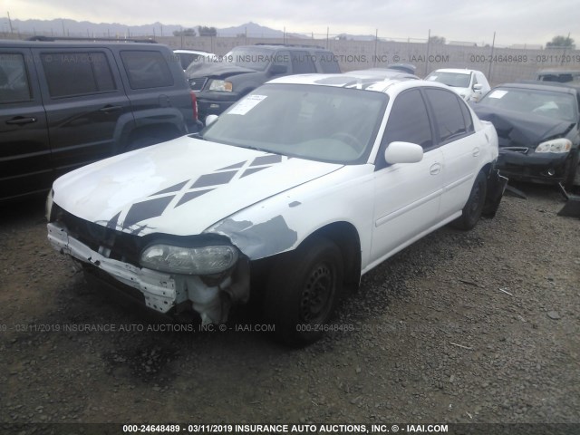 1G1NE52J116245164 - 2001 CHEVROLET MALIBU LS WHITE photo 2