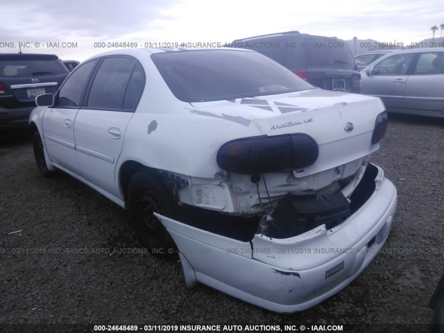 1G1NE52J116245164 - 2001 CHEVROLET MALIBU LS WHITE photo 3
