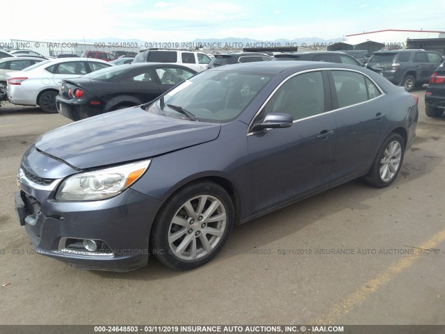 1G11E5SL3EF145976 - 2014 CHEVROLET MALIBU 2LT BLUE photo 2