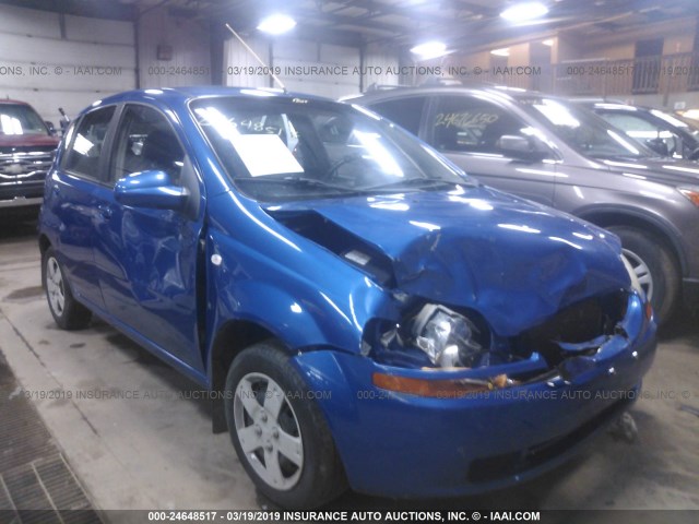 KL1TD66688B168637 - 2008 CHEVROLET AVEO LS BLUE photo 1